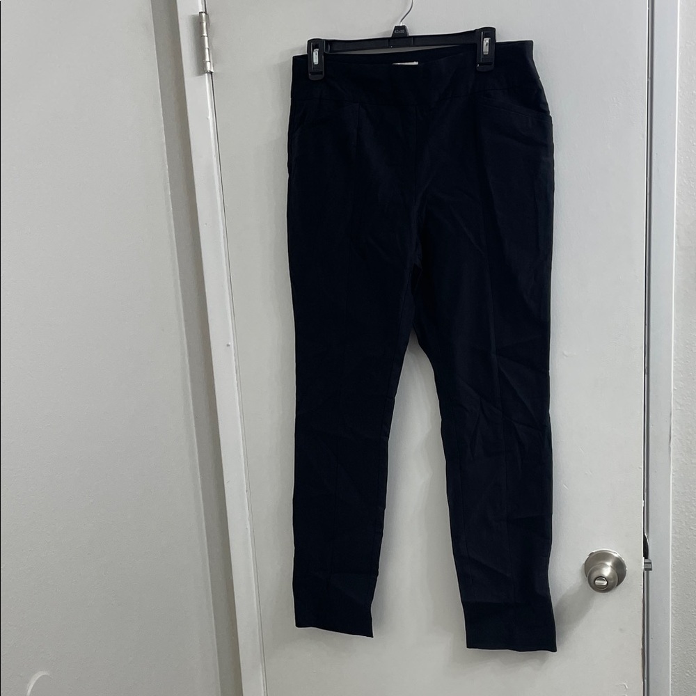 Elegant Black Straight Leg Women's Pants